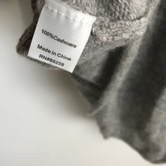 Subtle Luxury Cashmere Sweater Hooded Long Sleeve Kangaroo Pockets Womens S/M - Picture 5 of 8